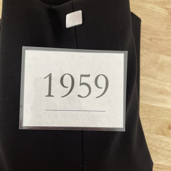 Elie Tahari Black Sheath Dress Button Down Office Business Minimalist Size 14 - Picture 10 of 10